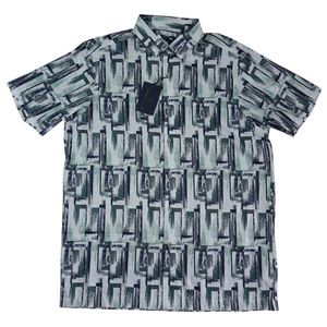 Hart Schaffner Button Up Green Blue Mens L